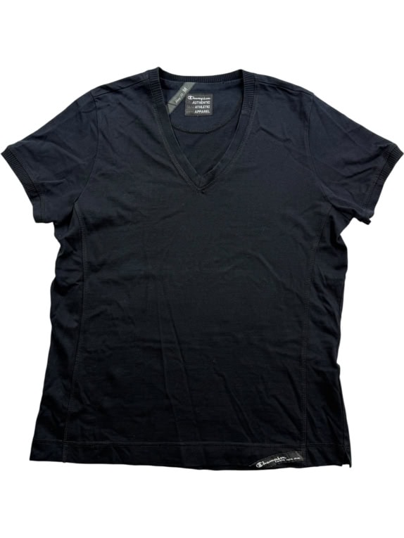 CHAMPION T-Shirt V-Neck Athletic Black Men’s M