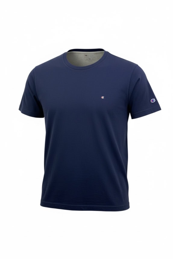 CHAMPION T-SHIRT VINTAGE ΜΙΚΡΟ ΛΟΓΟΤΥΠΟ ΜΠΛΕ ΑΝΔΡΙΚΟ M