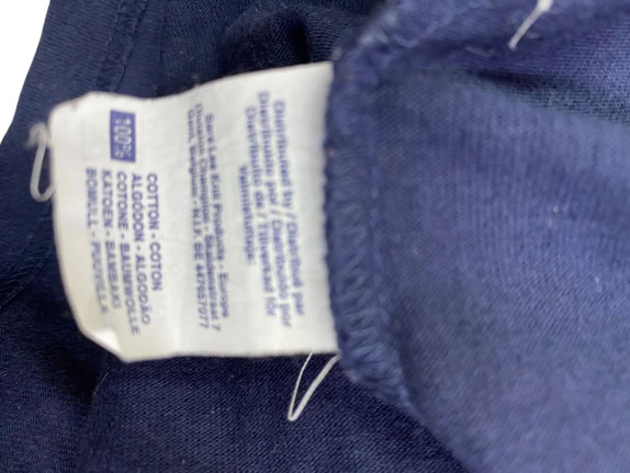 CHAMPION T-SHIRT VINTAGE SMALL LOGO BLUE MEN'S XL
