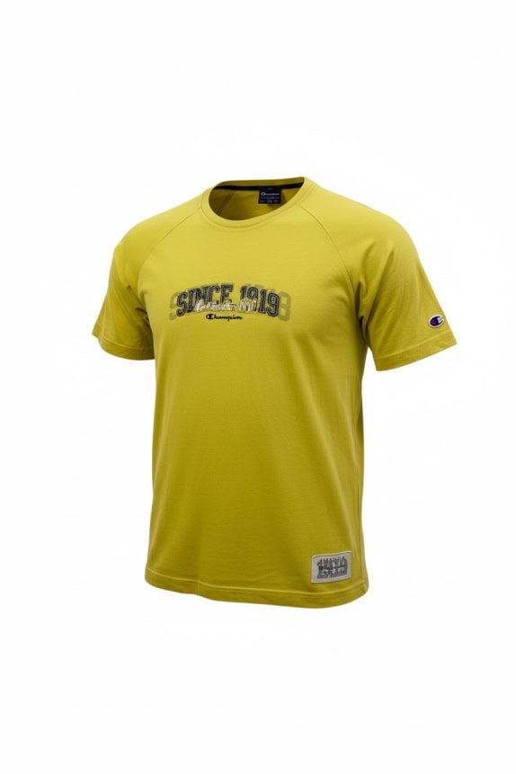 CHAMPION T-SHIRT VINTAGE STYLE ΛΟΓΟΤΥΠΟ ΚΙΤΡΙΝΟ ΑΝΔΡΙΚΟ L