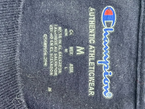 CHAMPION TEE STREETWEAR NAVY ΑΝΤΡΙΚΟ PRE OWNED M