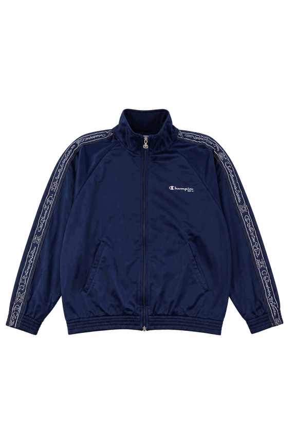 CHAMPION TRACK JACKET LOGO NAVY ΑΝΤΡΙΚΟ PRE OWNED S
