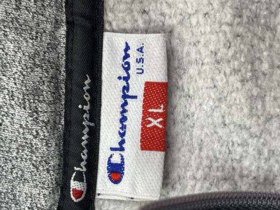 CHAMPION TRACK JACKET RETRO ΓΚΡΙ ΜΑΥΡΟ ΑΝΤΡΙΚΟ PRE OWNED XL