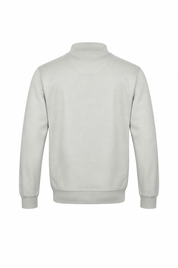 CHAMPION ZIP CREWNECK MINIMAL OFF WHITE MEN PRE OWNED L