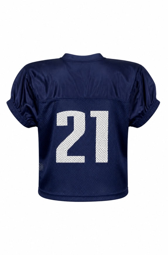 CHAMPRO ΓΚΑΖΕΤΑ FOOTBALL JERSEY ΑΘΛΗΤΙΚΟ NAVY UNISEX PRE OWNED XS