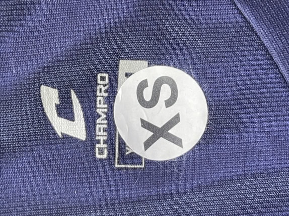 CHAMPRO ΓΚΑΖΕΤΑ FOOTBALL JERSEY ΑΘΛΗΤΙΚΟ NAVY UNISEX PRE OWNED XS