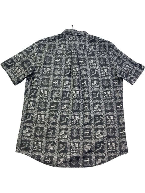 CHAPS RELAXED FIT SHIRT BLACK MENS PRE OWNED L
