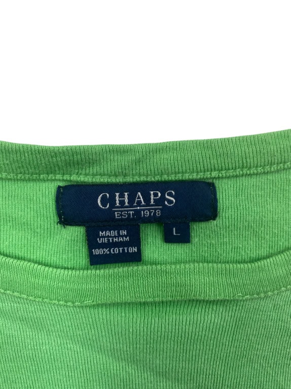 CHAPS T-Shirt Basic Logo Πράσινο Γυναικείο L