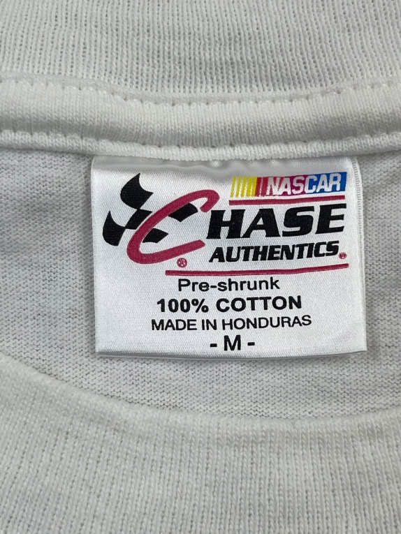 Chase Authentics NASCAR T-Shirt Trevor Bayne 21 Big Print Λευκό Unisex M
