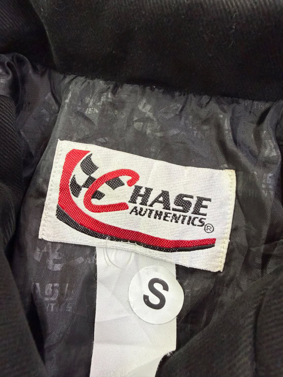 CHASE AUTHENTICS GIACCA RACING VINTAGE NERO UOMO PRE OWNED S