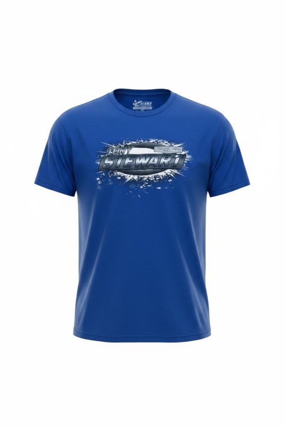 Chase Authentics Tony Stewart NASCAR T-Shirt Blu Unisex XL