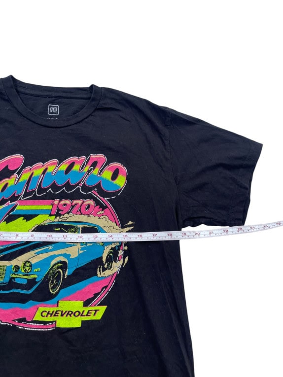 CHEVROLET CAMARO T SHIRT RACING GRAPHIC FADED BLACK ΑΝΤΡΙΚΟ PRE OWNED L