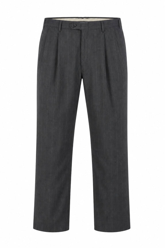 90s CHRISTIAN DIOR MONSIEUR ΠΑΝΤΕΛΟΝΙ PINSTRIPE ΑΝΘΡΑΚΙ ΑΝΤΡΙΚΟ PRE OWNED XL