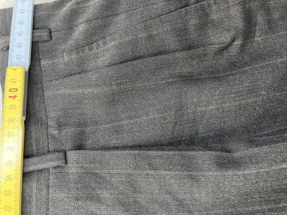 90s CHRISTIAN DIOR MONSIEUR ΠΑΝΤΕΛΟΝΙ PINSTRIPE ΑΝΘΡΑΚΙ ΑΝΤΡΙΚΟ PRE OWNED XL
