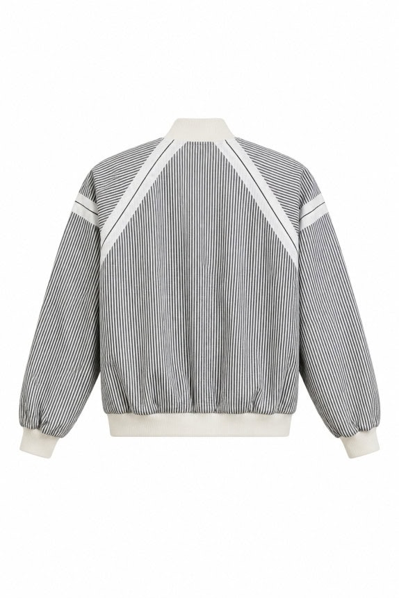 1980s CHRISTIAN DIOR MONSIEUR ΖΑΚΕΤΑ ΜΕ ΦΕΡΜΟΥΑΡ VINTAGE ΓΚΡΙ OFF WHITE ΑΝΤΡΙΚΟ PRE OWNED L