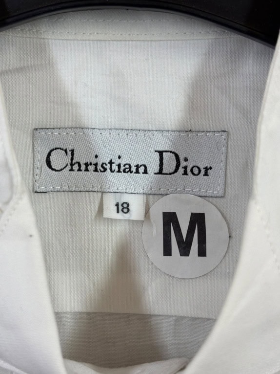CHRISTIAN DIOR ΠΟΥΚΑΜΙΣΟ ΚΛΑΣΙΚΟ ΛΕΥΚΟ ΓΥΝΑΙΚΕΙΟ PRE OWNED M