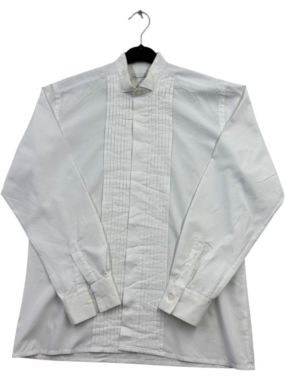 CHRISTIAN DIOR ΠΟΥΚΑΜΙΣΟ ΚΛΑΣΙΚΟ ΛΕΥΚΟ ΓΥΝΑΙΚΕΙΟ PRE OWNED M