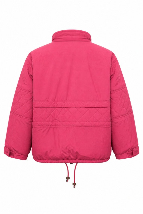 DIADORA PUFFER JACKET SPORTSWEAR PINK WOMEN PRE OWNED L