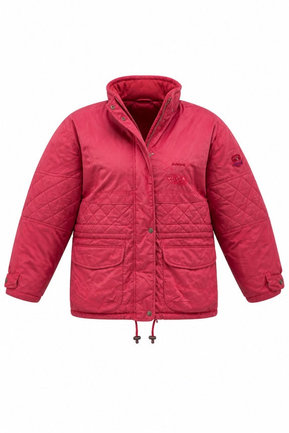DIADORA PUFFER JACKET SPORTSWEAR PINK WOMEN PRE OWNED L