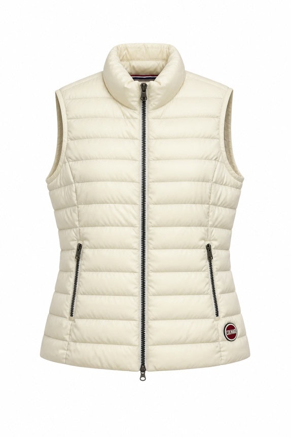 COLMAR ORIGINALS GILET PUFFER SPORTSWEAR CREMA DONNA PRE OWNED S