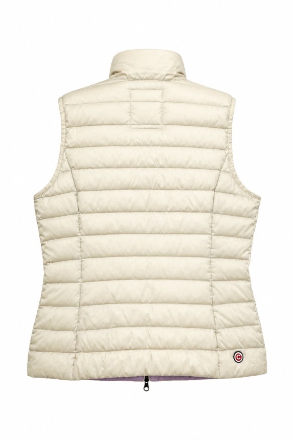 COLMAR ORIGINALS PUFFER VEST SPORTSWEAR CREAM WOMEN PRE OWNED S