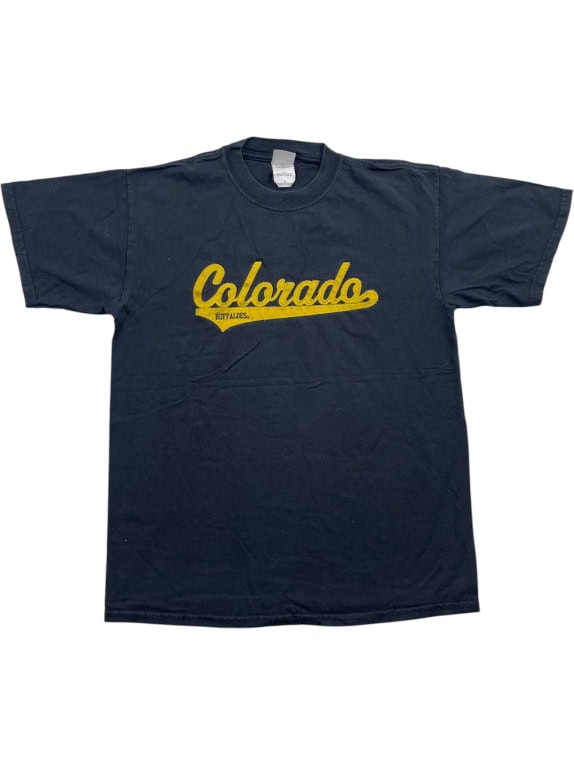 Colorado Buffaloes T-Shirt Navy Blue Gildan Unisex M