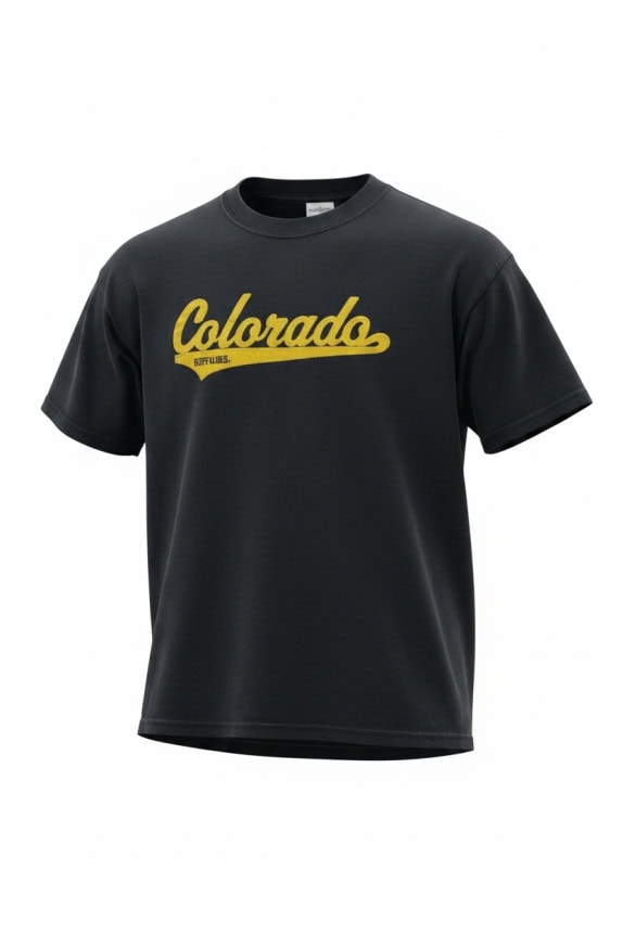 Colorado Buffaloes T-Shirt Navy Blue Gildan Unisex M