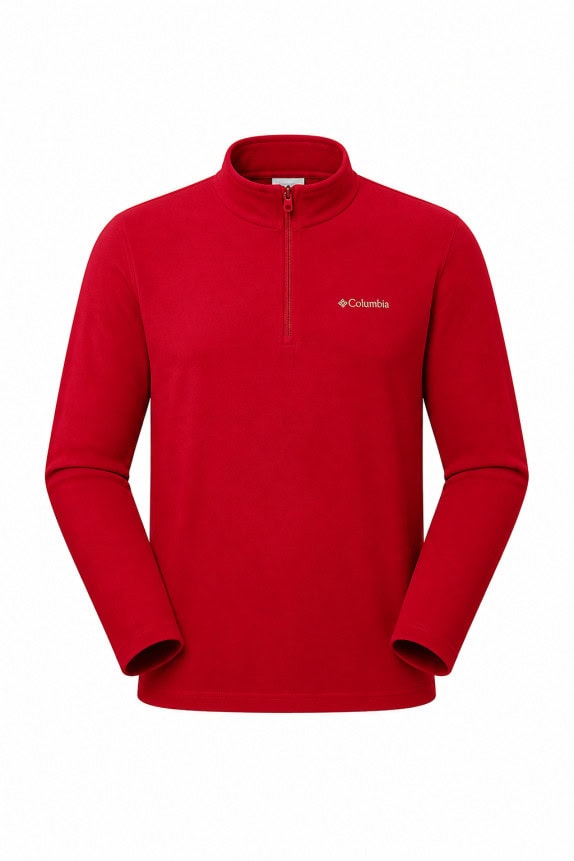 COLUMBIA FLEECE ΜΠΛΟΥΖΑ ΡΕΤΡΟ ΚΟΚΚΙΝΟ ΑΝΤΡΙΚΟ PRE OWNED XL