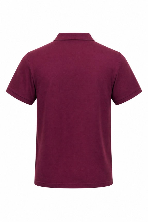 CONTE OF FLORENCE POLO SHIRT CLASSIC BURGUNDY MENS PRE OWNED M