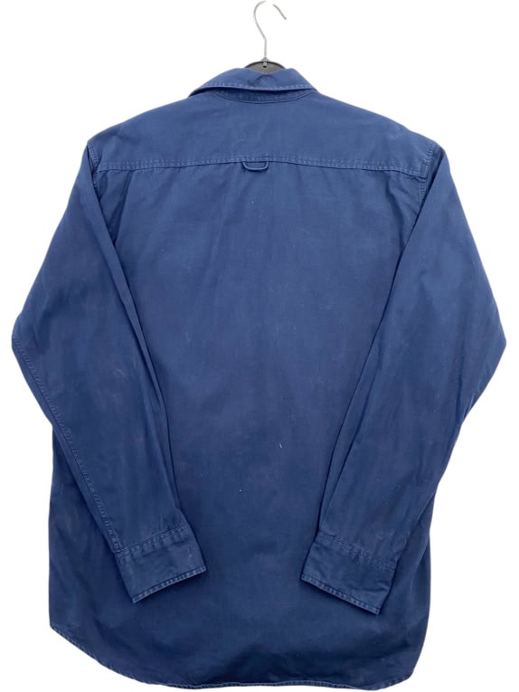 CONTE OF FLORENCE SHIRT VINTAGE DOUBLE POCKET BLUE MEN'S L