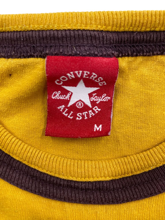 CONVERSE ΜΠΛΟΥΖΑ T-SHIRT VINTAGE NUMBER 2 ΜΟΥΣΤΑΡΔΙ ΑΝΔΡΙΚΟ M