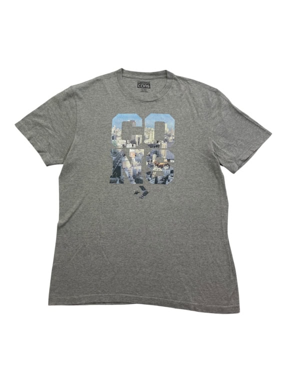 CONVERSE T-shirt vintage CONS City Print grigia da uomo XL