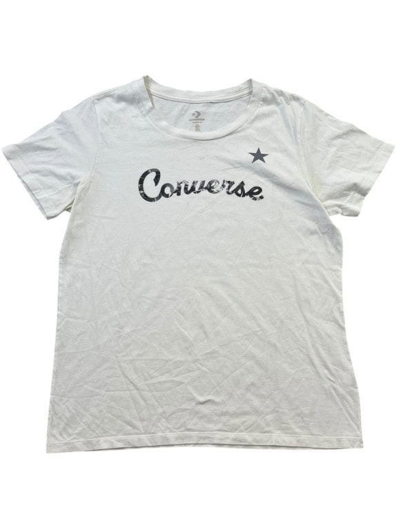 CONVERSE T SHIRT SPELL OUT ΛΕΥΚΟ ΓΥΝΑΙΚΕΙΟ PRE OWNED M