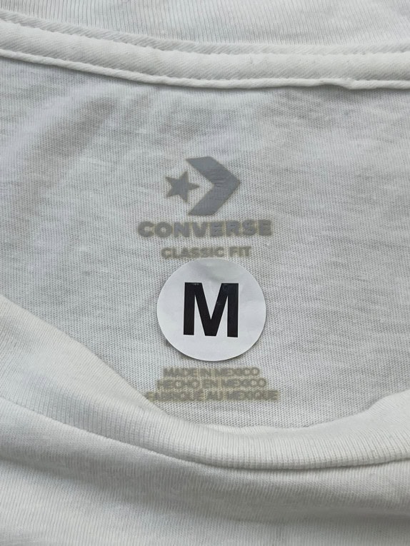 CONVERSE T SHIRT SPELL OUT ΛΕΥΚΟ ΓΥΝΑΙΚΕΙΟ PRE OWNED M