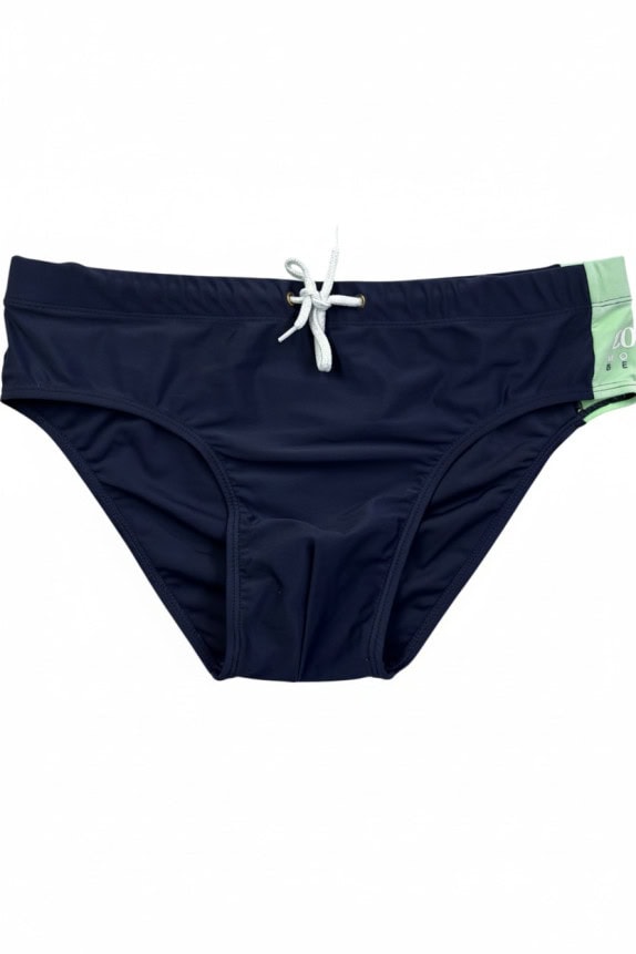 COVERI MOVING BEACH SWIM BRIEFS MINIMAL NAVY MEN PRE OWNED M