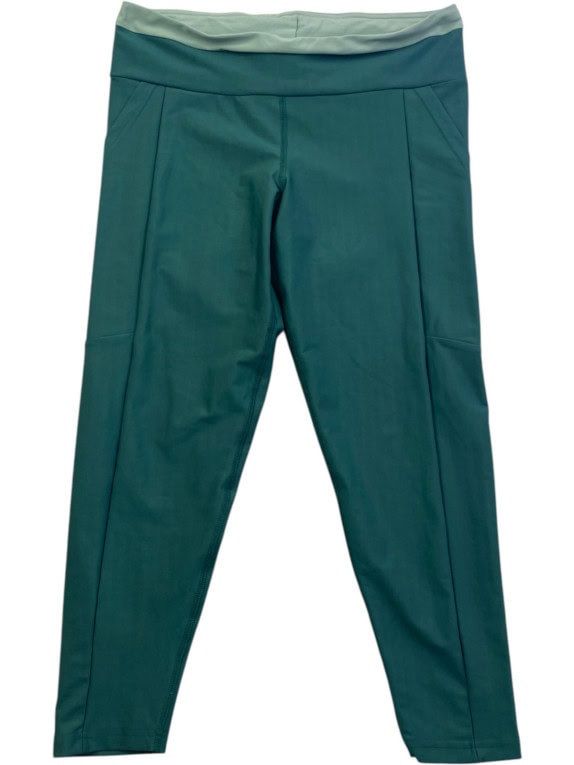 CRANE LEGGINGS SPORTSWEAR PETROL GREEN WOMENS PRE OWNED L