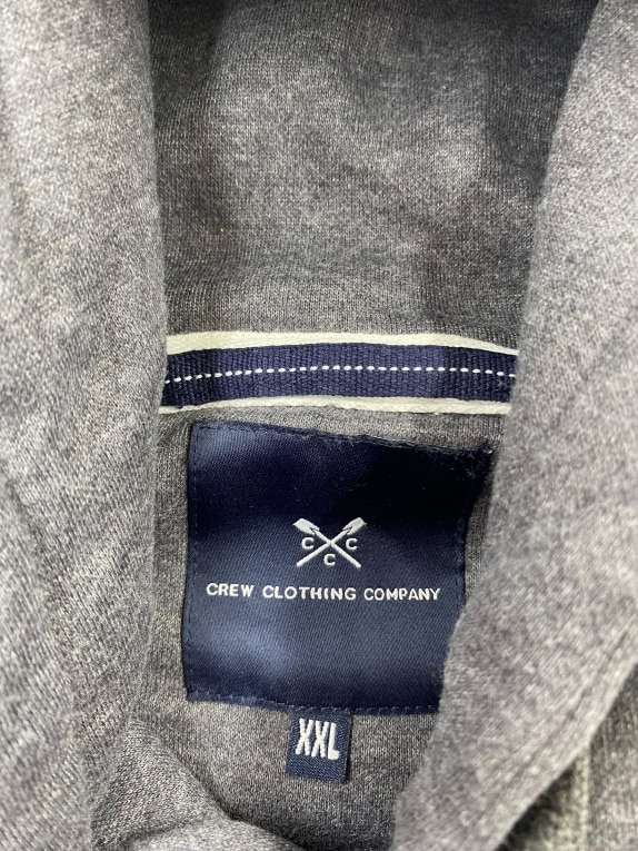 Crew Clothing Company Ανδρικό Hoodie Γκρι XXL