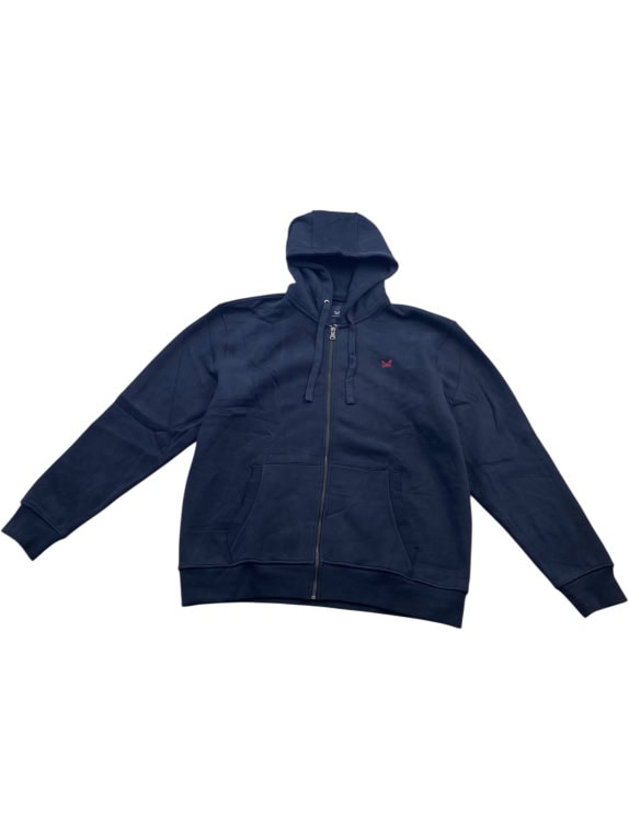 Crew Clothing Company Men’s Full Zip Hoodie Navy XXL