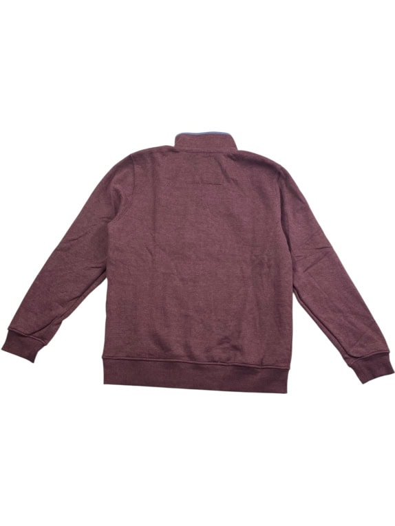 Crew Clothing Company 1/4 Zip Sweatshirt Burgundy Men’s L