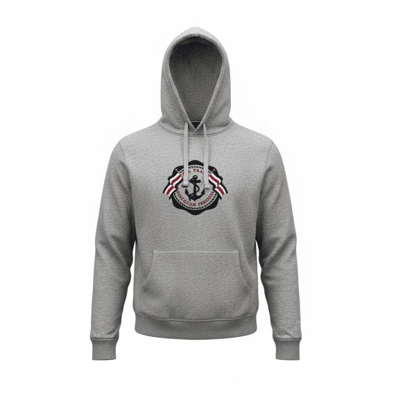 Crew Clothing Company Felpa Hoodie Casual con Logo Grigia da Uomo M