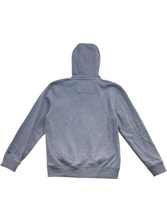 Crew Clothing Company Hoodie Grey Embroidered Logo Unisex L