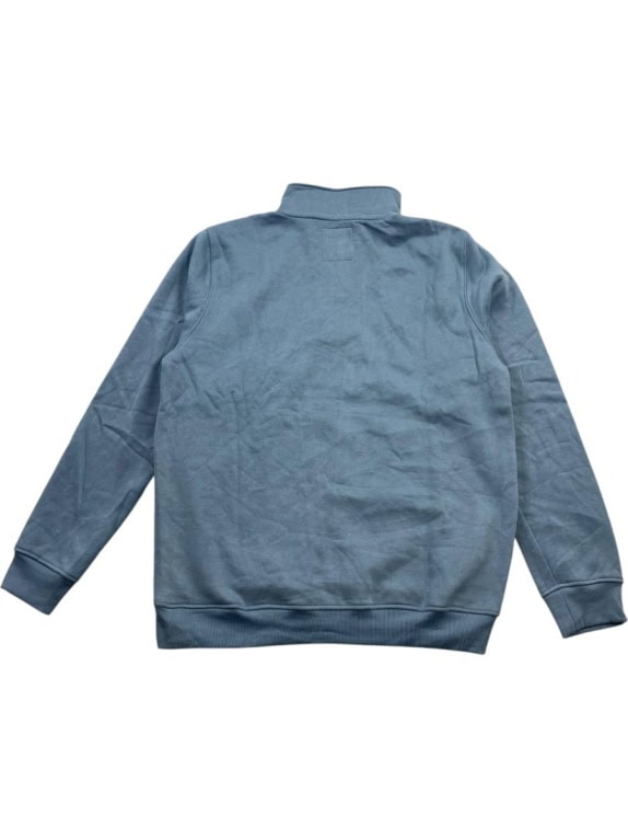 CREW CLOTHING COMPANY 1/4 ZIP SWEATSHIRT BLUE MEN'S XL
