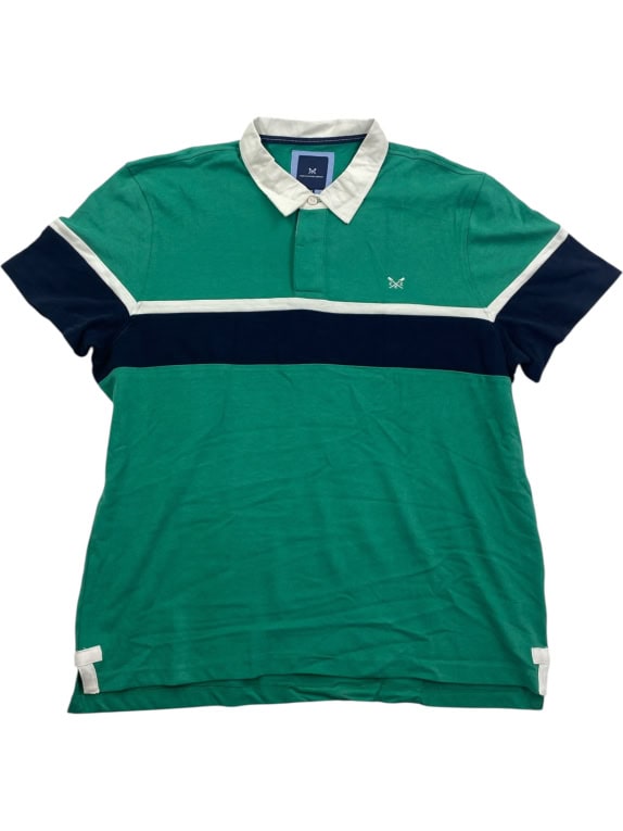 Crew Clothing Company Polo Μπλούζα Casual Logo Πράσινο Ανδρικό XXL