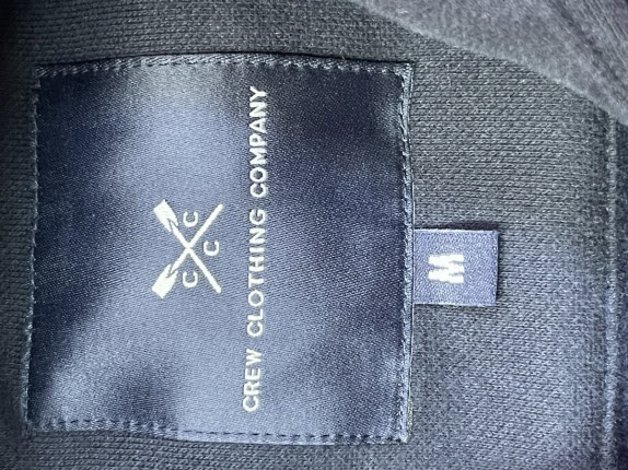 CREW CLOTHING COMPANY ZIP HOODIE MINIMAL NAVY ΑΝΤΡΙΚΟ PRE OWNED M