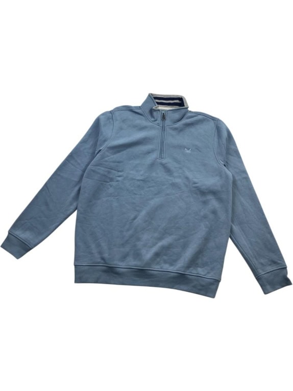 CREW CLOTHING ΦΟΥΤΕΡ ΜΕ ΦΕΡΜΟΥΑΡ CASUAL ΛΟΓΟΤΥΠΟ ΠΡΑΣΙΝΟ-ΠΕΤΡΟΛ ΑΝΔΡΙΚΟ XL