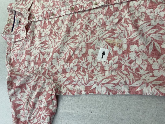 CROFT AND BARROW ΠΟΥΚΑΜΙΣΟ HAWAIIAN PRINT ΡΟΖ ΑΝΤΡΙΚΟ PRE OWNED XL