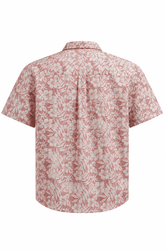 CROFT AND BARROW ΠΟΥΚΑΜΙΣΟ HAWAIIAN PRINT ΡΟΖ ΑΝΤΡΙΚΟ PRE OWNED XL