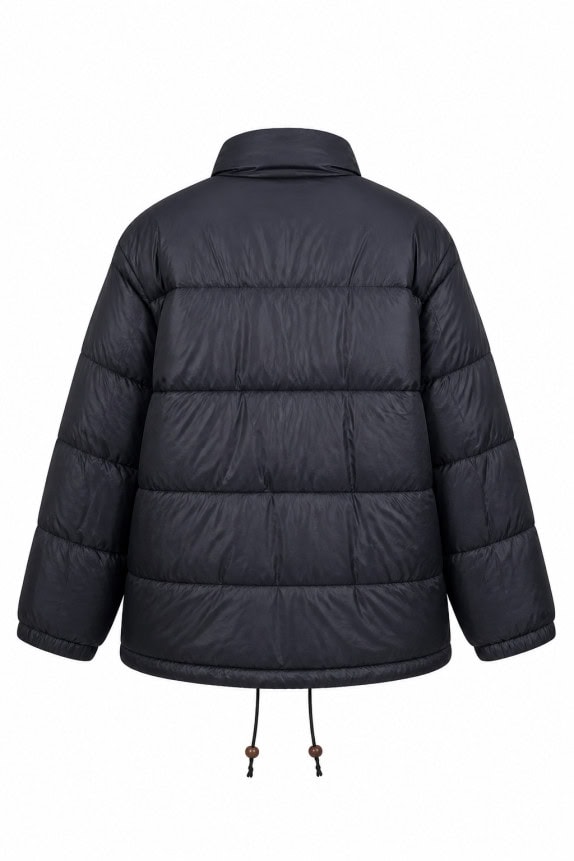 1980s CIESSE PIUMINI PUFFER ΜΠΟΥΦΑΝ ΚΕΝΤΗΜΕΝΟ ΜΑΥΡΟ ΑΝΤΡΙΚΟ PRE OWNED L
