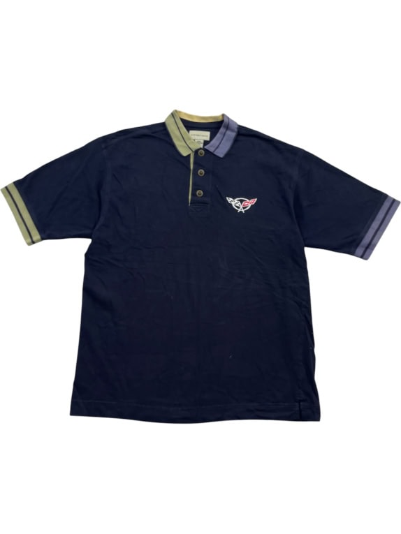 Cutter & Buck Polo Shirt Logo Navy Blue Unisex L