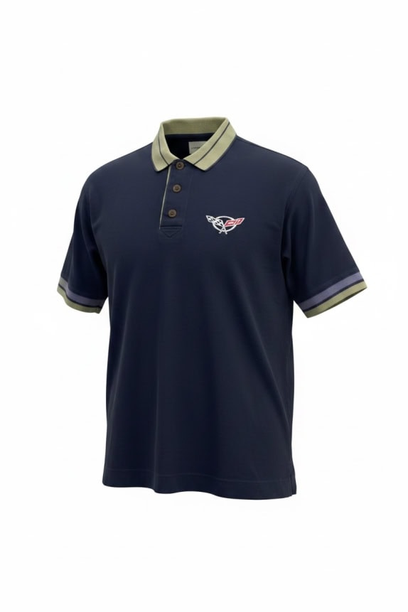 Cutter & Buck Polo Shirt Logo Navy Blue Unisex L